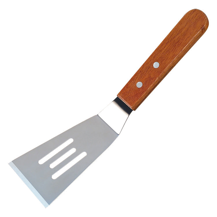 Wooden Handle Stainless Steel Frying and Pizza Shovel