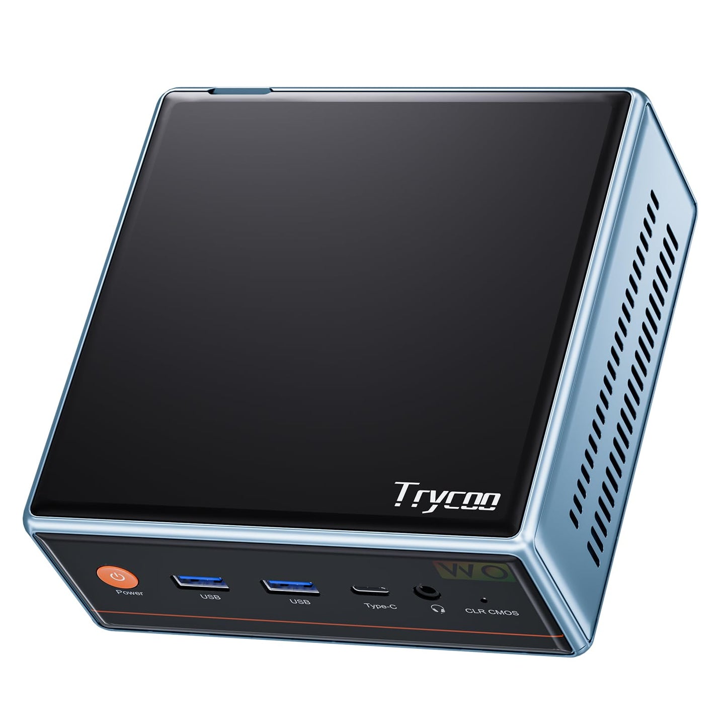 Trycoo WO4 Mini Desktop Computer with AMD Ryzen 9 6900HX (4.9GHz) Processor6C/8TAMD Radeon 680M Graphics16GB RAM 512GB PCIe4.0 SSDSupport Four Screen Displays/WiFi6/BT5.2/Type-C/USB4.0/2.5G LAN