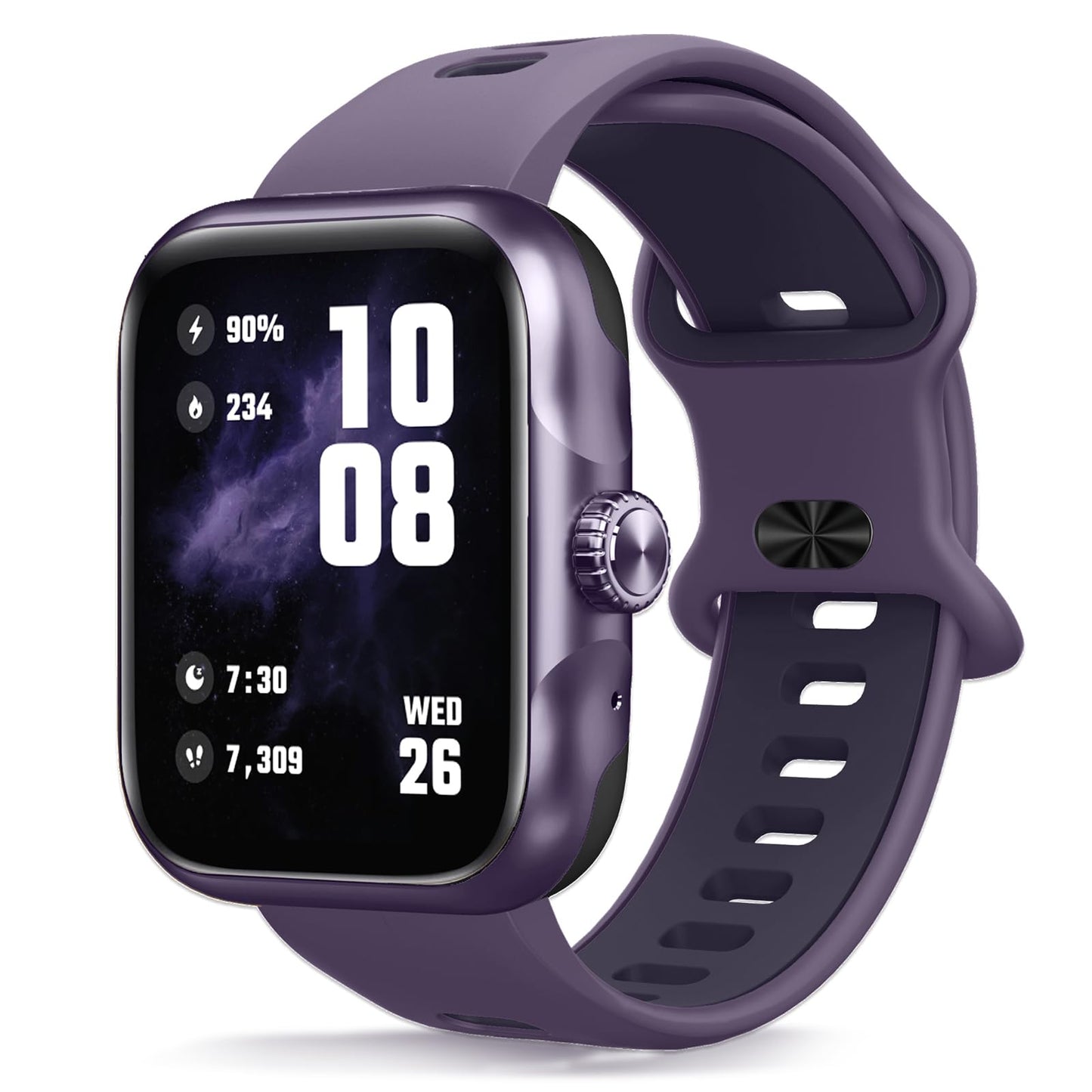 Smart Watch for Men Women (Built-in GPS) Bluetooth Call Smartwatches AMOLED Display Fitness Tracker with 3ATM Waterproof Pedometer/Calories/Heart Rate/Sleep Monitor for iOS & Android
