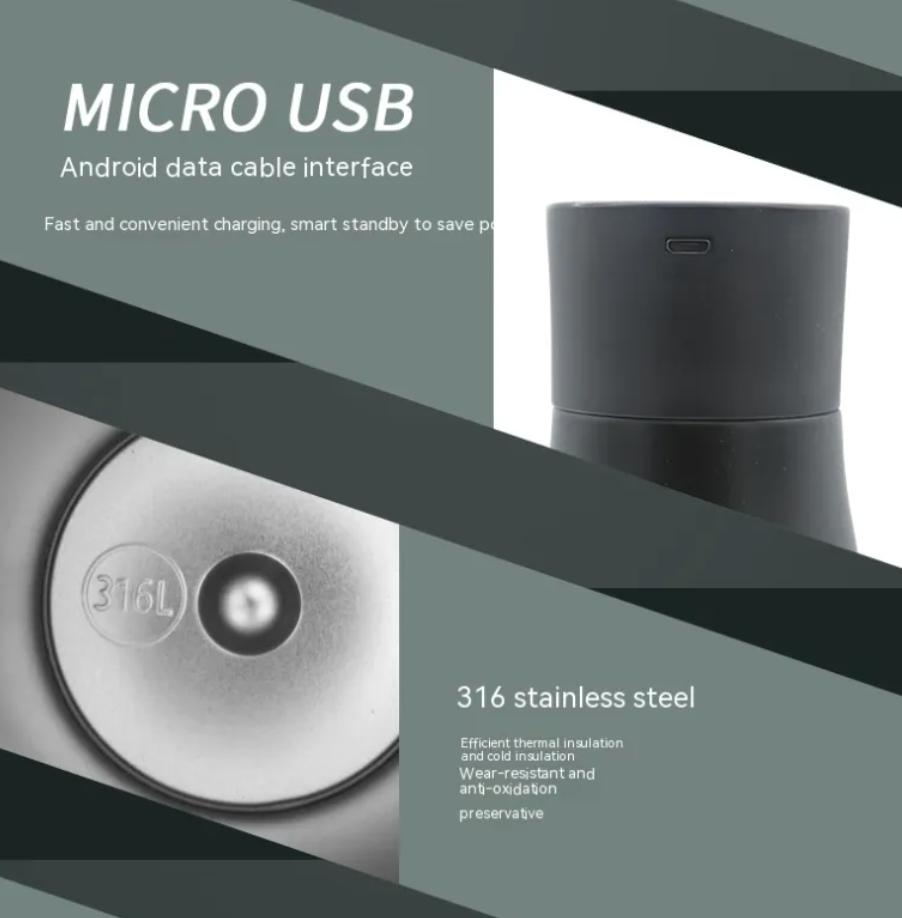 Smart Temperature Display Stainless Steel Vacuum Cup