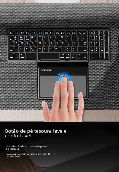B055 Bluetooth Foldable Keyboard for Tablets & Phones