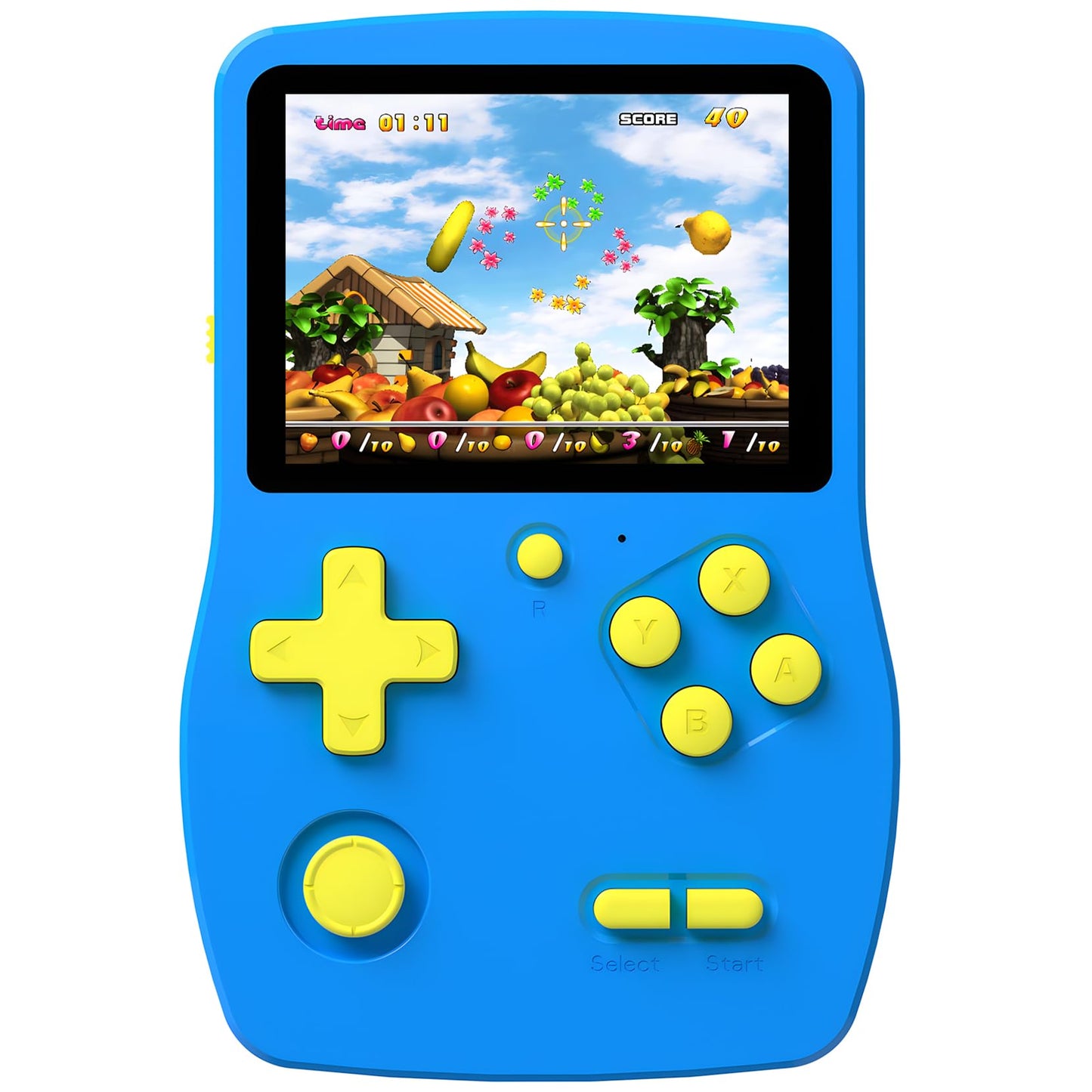 Great Boy 32 Bit Handheld Games Toys for Kids with 139 Video Games Boys Girls Childrens 3.0 Inches IPS Screen Rechargeable Gaming Device Preschooler Party Easter Birthday Xmas Gift (Blue)