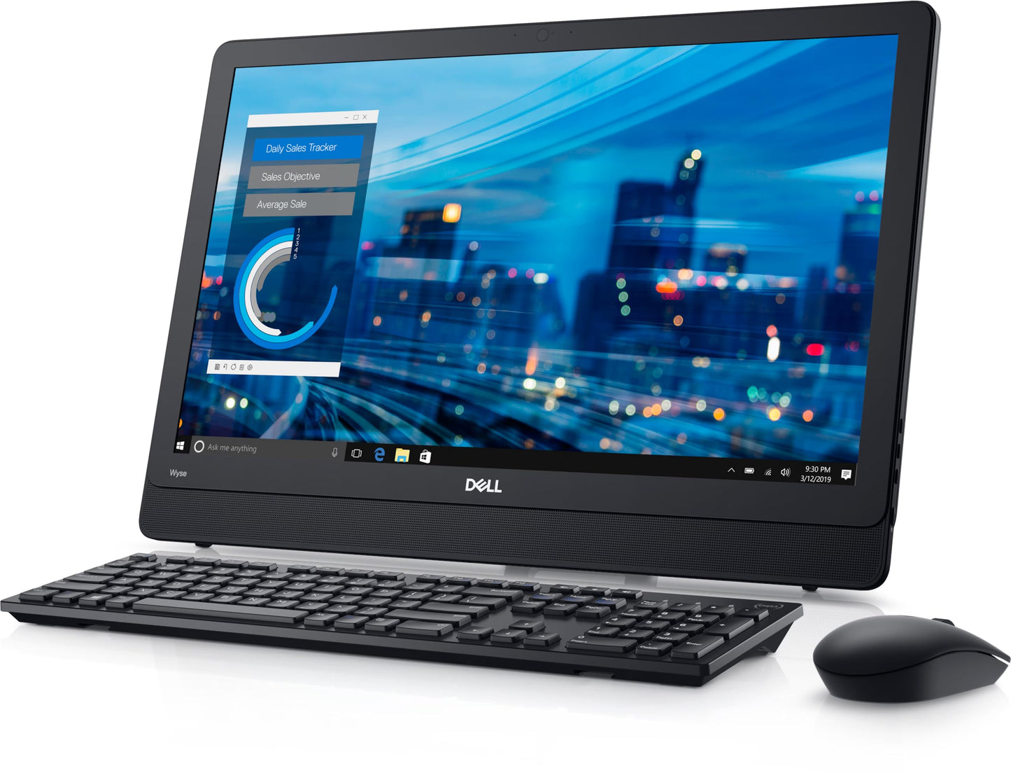 Dell WYSE 5470 All-in-One Desktop Computer PC 23.8" FHD (1920 x 1080) IPS Display Quad-core Celeron J4105 8GB DDR4 256GB SSD DisplayPort Keyboard & Mouse Windows 10 Pro (Renewed)