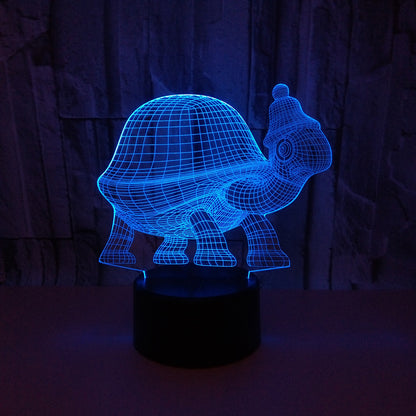 3D Turtle Touch Control LED Night Light