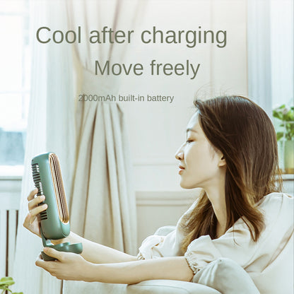 New Double Leaf USB Charging Tower Fan for Office