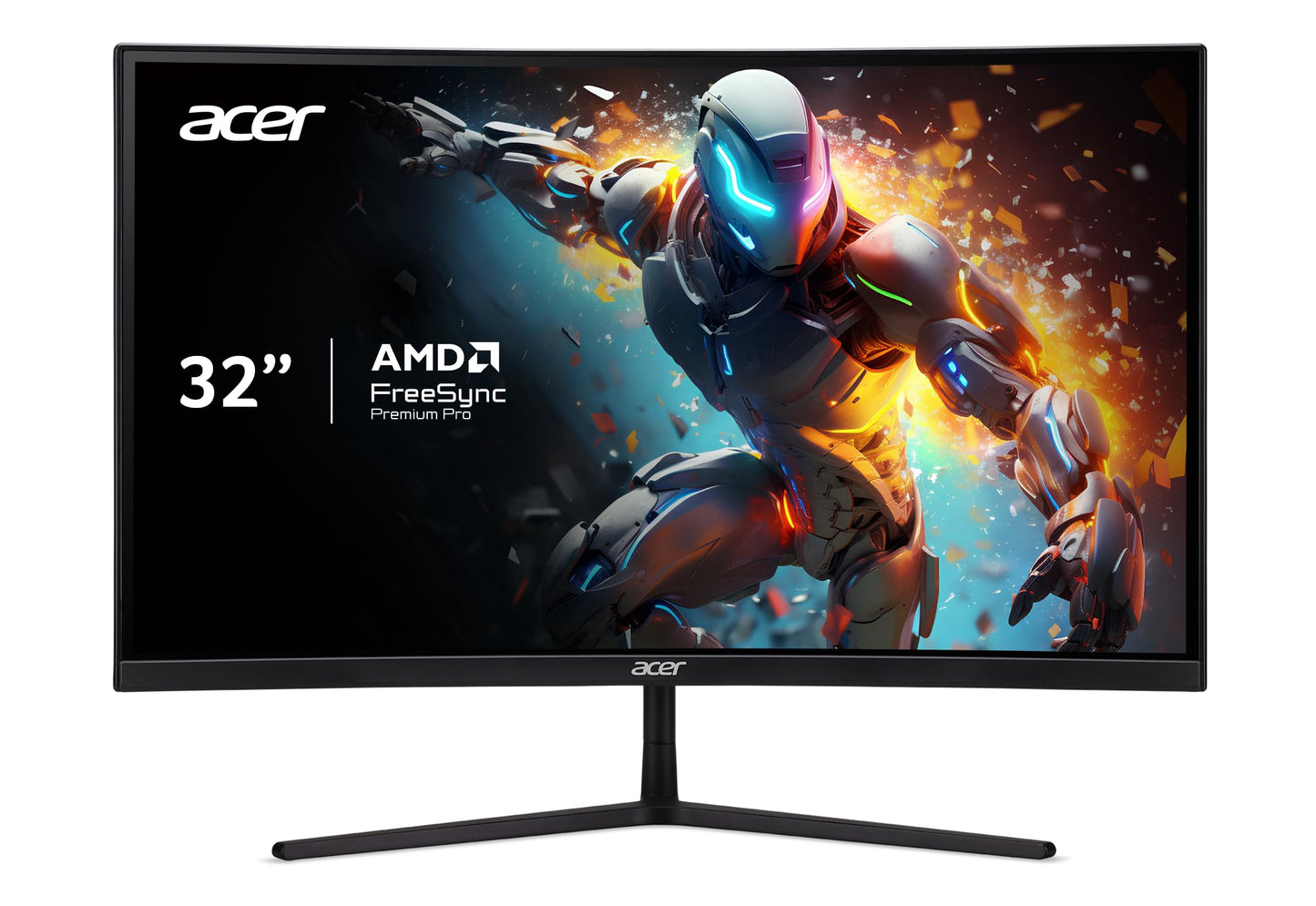 Acer EI322QUR Pbmiippx 31.5" 1500R Curved WQHD 2560 x 1440 Gaming Monitor | AMD FreeSync Premium Pro Up to 165Hz Refresh Rate 1ms VRB VESA DisplayHDR 400 2 Display Ports & HDMI 2.0