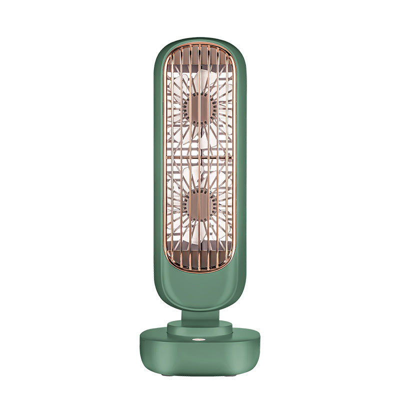 New Double Leaf USB Charging Tower Fan for Office