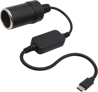 USB-C to 12V Car Socket Adapter
