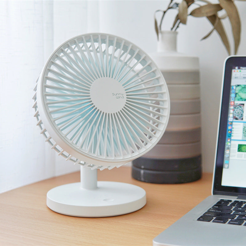 USB Rechargeable Desktop Fan with 3 Speed Settings