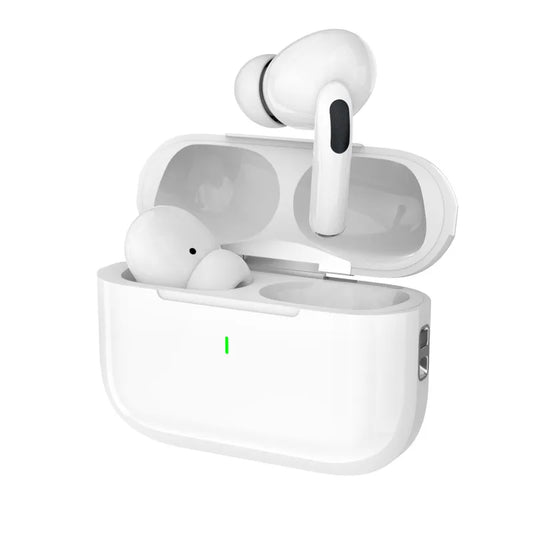 A5 Series Bluetooth Headset – 13mm Drivers, 10m Range, Liquid Silicone Tips, White
