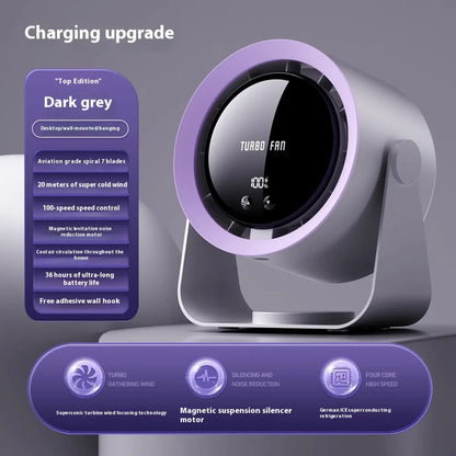 USB Rechargeable Oscillating Desktop Fan