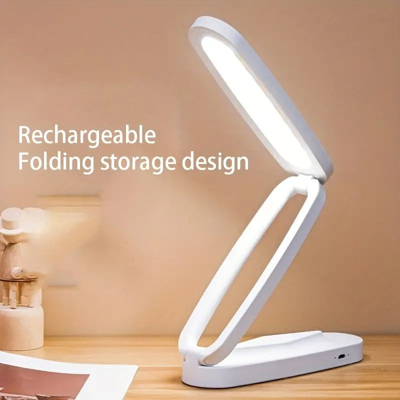 Portable Folding LED Desk Lamp with Dimmable Light