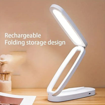 Portable Folding LED Desk Lamp with Dimmable Light