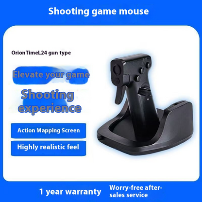Vertical Gun-Style Wired Gaming Mouse