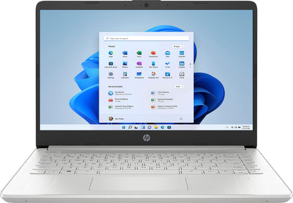 HP - 14" Laptop - AMD Ryzen 3-8GB Memory - 128GB SSD - Natural Silver - Model 14-fq0033dx (Renewed)