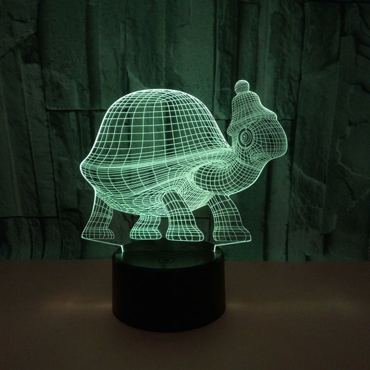 3D Turtle Touch Control LED Night Light