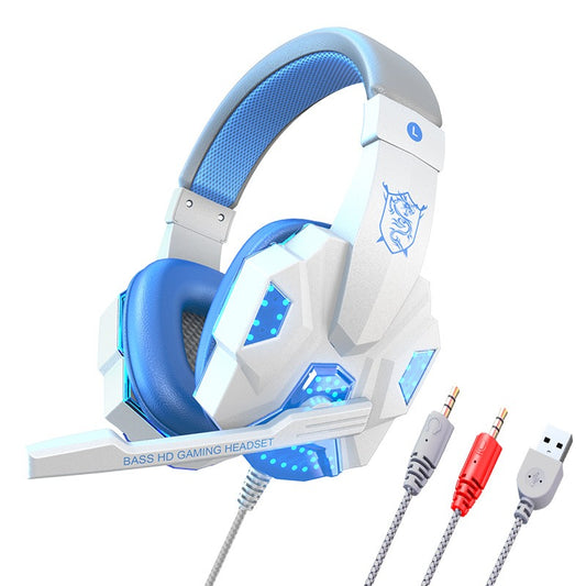 SY830 Over-Ear Gaming Headset | LED Backlight | 40mm Drivers | Built-in Mic | PC & PS4 | Multiple Colors