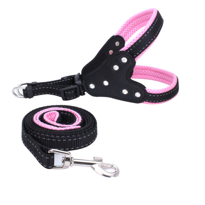 Rhinestone Reflective Pet Traction Sleeve