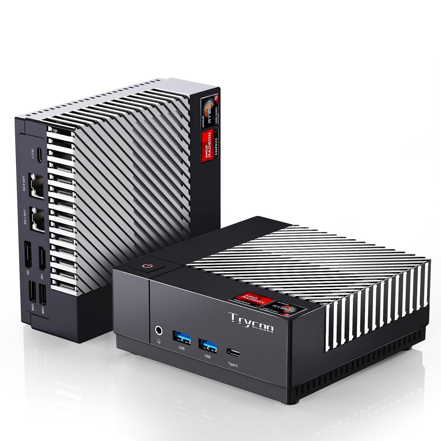 Trycoo HA-3 Mini PCAMD Ryzen 5 5500U Processor(4.0Ghz)16GB RAM 512GB SSDWindows 11 Pro Mini Desktop Computer4K@60Hz Output HD 2.0/Type-C (2024 Version AMD Ryzen 5 5500U 16GB RAM 512GB SSD)