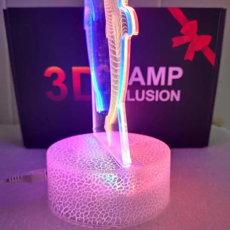 3D Butterfly Illusion Night Light with Touch Control