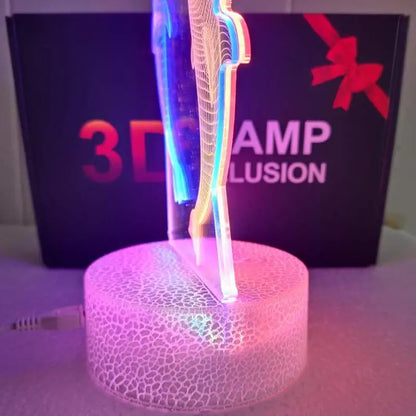3D Butterfly Illusion Night Light with Touch Control