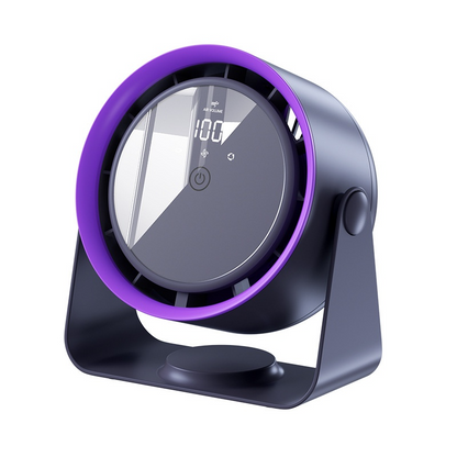 Desktop Air Purifier Fan with Digital Display – Leafless Circulation Cooler