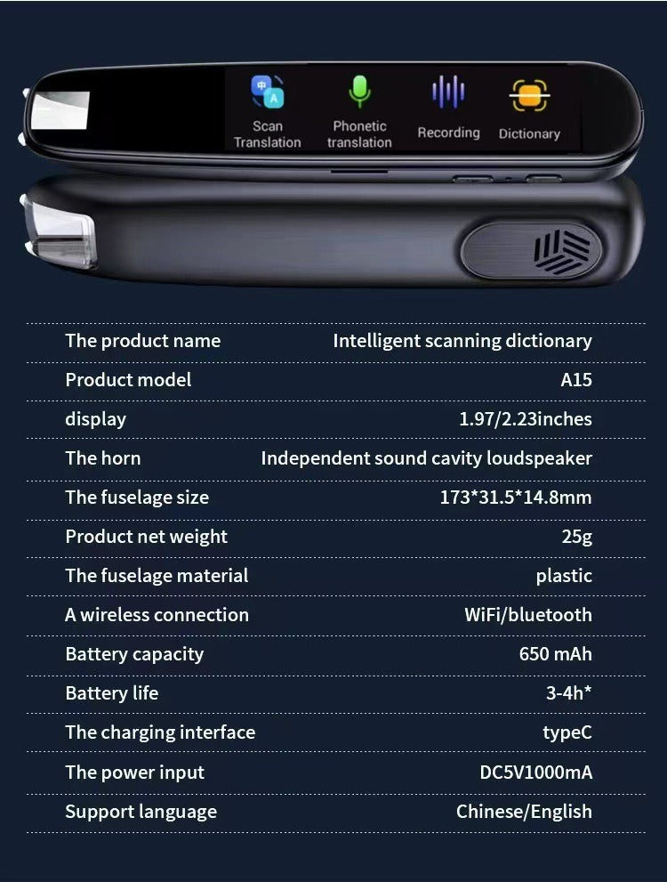 Multi-Language Scanning Translation Pen
