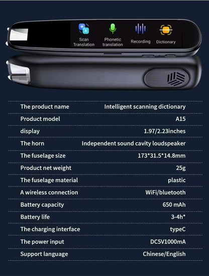 Multi-Language Scanning Translation Pen
