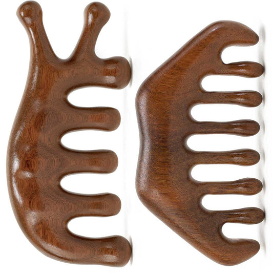 Wooden Scalp Massager & Gua Sha Tool