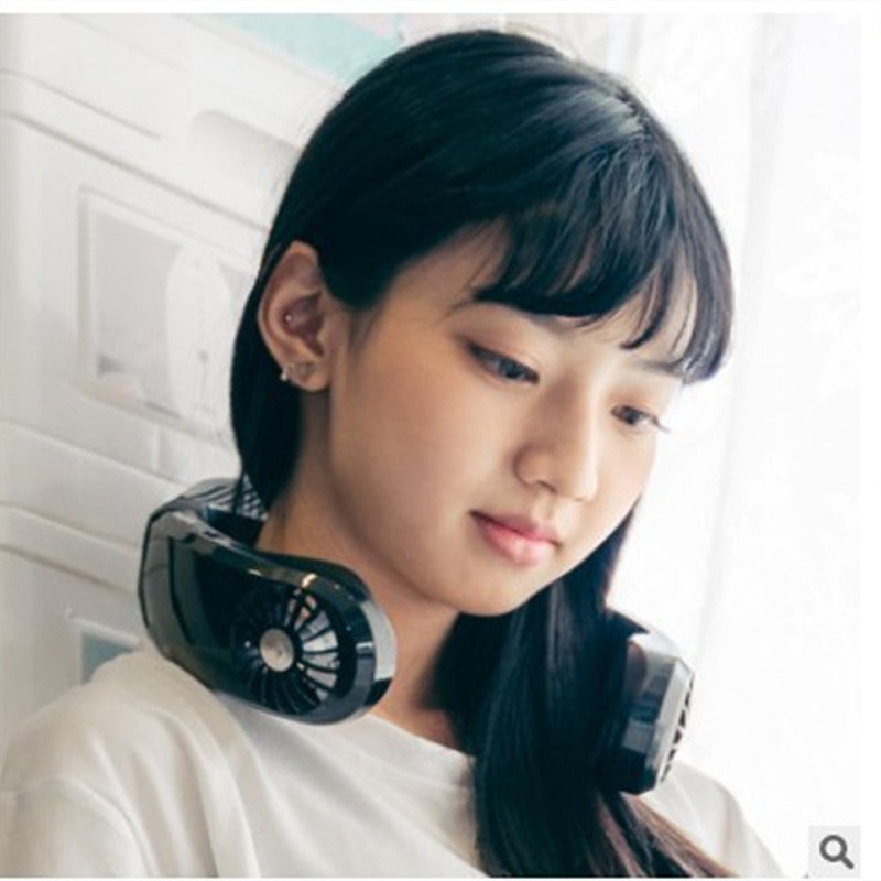 Portable Bluetooth Speaker Fan with Neck Strap