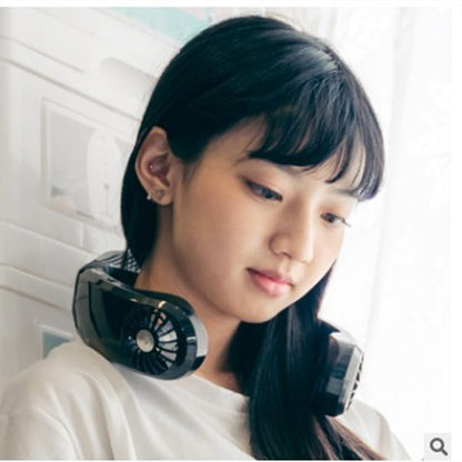 Portable Bluetooth Speaker Fan with Neck Strap