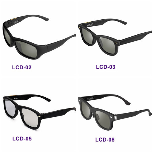 Liquid Crystal Electronic Color-Changing Sunglasses – UV400, 15–45% Tint, 4 Styles