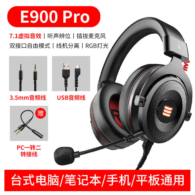 EKSA Wired Gaming Headset with 7.1 Surround Sound