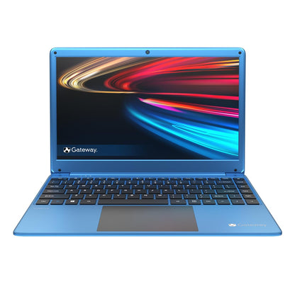Gateway 14.1" Ultra Slim Notebook FHD Intel Celeron Dual Core 4GB/64GB Tuned by THX Audio Mini HDMI Cortana 1MP Webcam Windows 10 S Microsoft 365 Personal 1-Year Included Blue