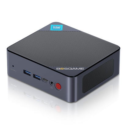BOSGAME Mini PC B100 Intel Alder Lake N100 16GB DDR4 512GB SSD Mini Computers Fully-Featured USB-C & Dual HDMI Support 4K Triple Display 2.5G Ethernet Dual Band Wi-FiBluetooth 5.0