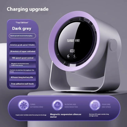 USB Rechargeable Oscillating Desktop Fan