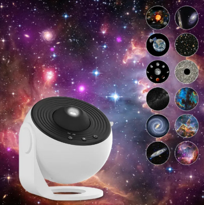 12-in-1 Rotating Galaxy Night Light Projector