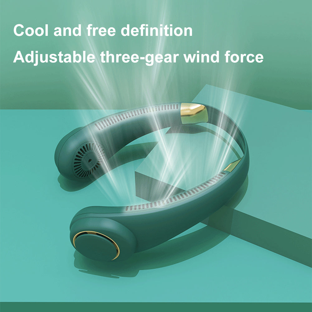 Bladeless Neck Fan – Portable USB Rechargeable