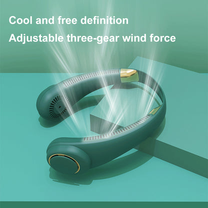 Bladeless Neck Fan – Portable USB Rechargeable