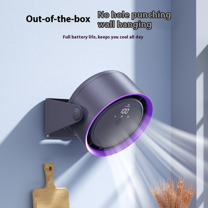 Desktop Air Purifier Fan with Digital Display – Leafless Circulation Cooler