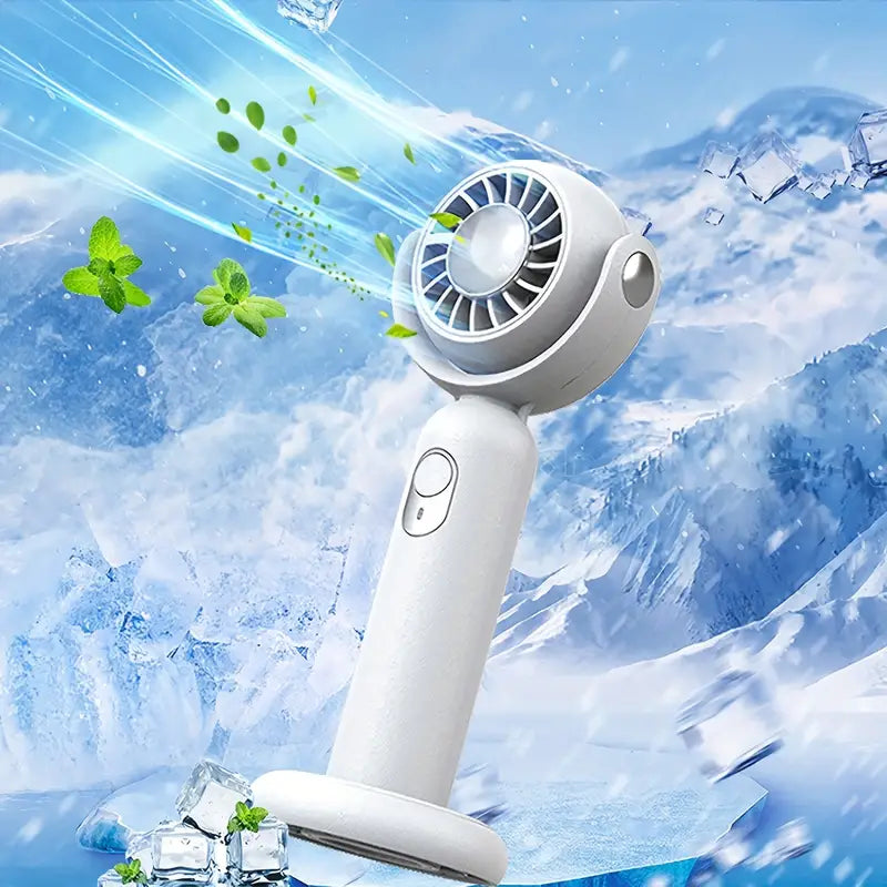 Portable Mini Hand Fan with Rechargeable USB Battery