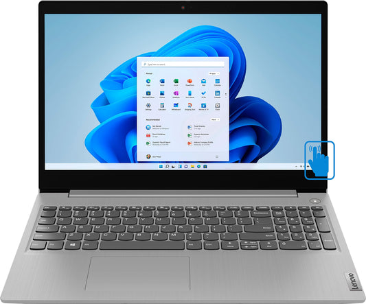 Lenovo IdeaPad 3 15" HD Touchscreen Laptop | Intel Core i3-1115G4 | 8GB RAM | 256GB SSD | Intel UHD | WiFi | Win10 Home | Platinum Grey | Renewed
