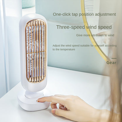 New Double Leaf USB Charging Tower Fan for Office