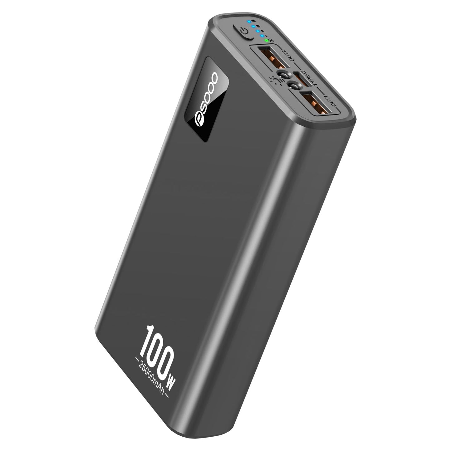 Power Bank Fast Charging 100W 25000mAh Portable Charger Compatible with Laptop USB C Battery Bank Compatible with MacBookDell PD External Battery Pack Compatible with iPhone15/14/13Tablet (Black)