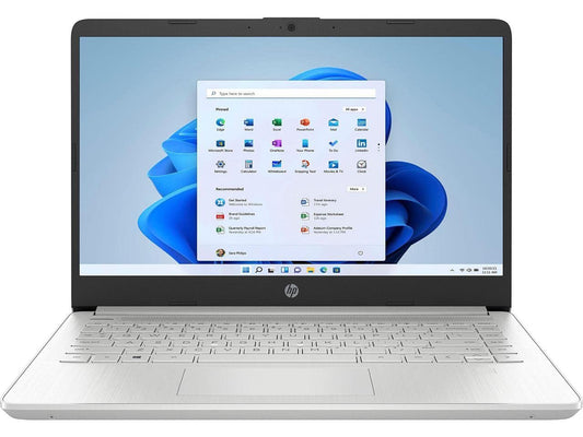 HP 14" Laptop | AMD Ryzen 3 | 4GB RAM | 128GB SSD | Google Classroom Compatible | Student Laptop | Silver