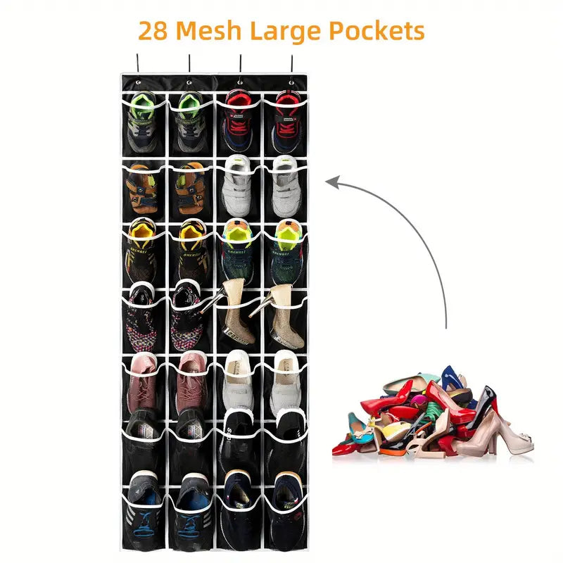 Hanging Organizer with 28 Mesh Pockets and Hooks
