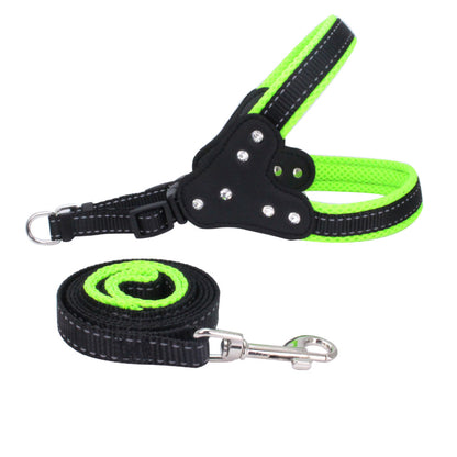 Rhinestone Reflective Pet Traction Sleeve