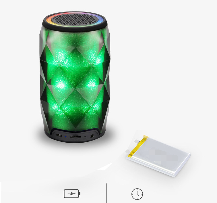 Crystal Soda Can Color Lamp Bluetooth Speaker, Portable