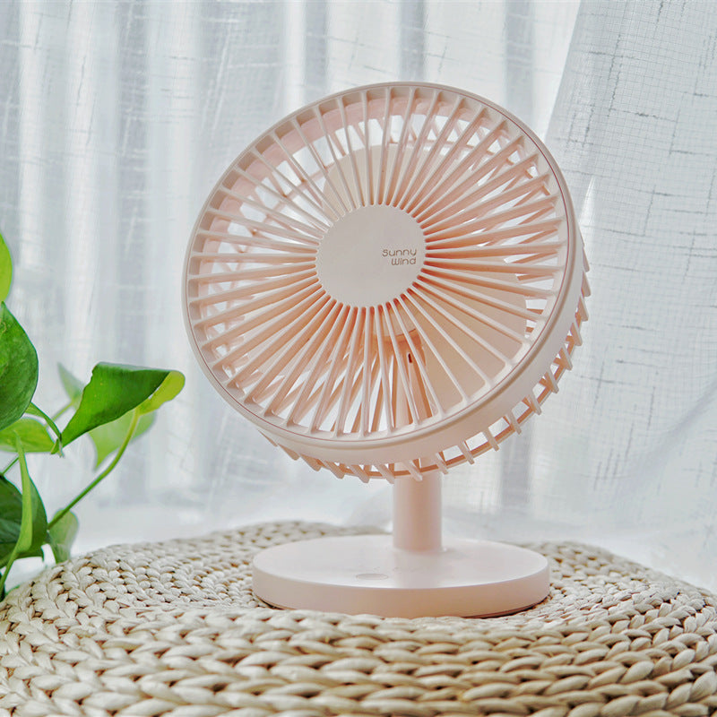 USB Rechargeable Desktop Fan with 3 Speed Settings