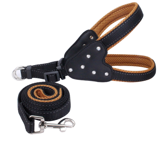 Rhinestone Reflective Pet Traction Sleeve